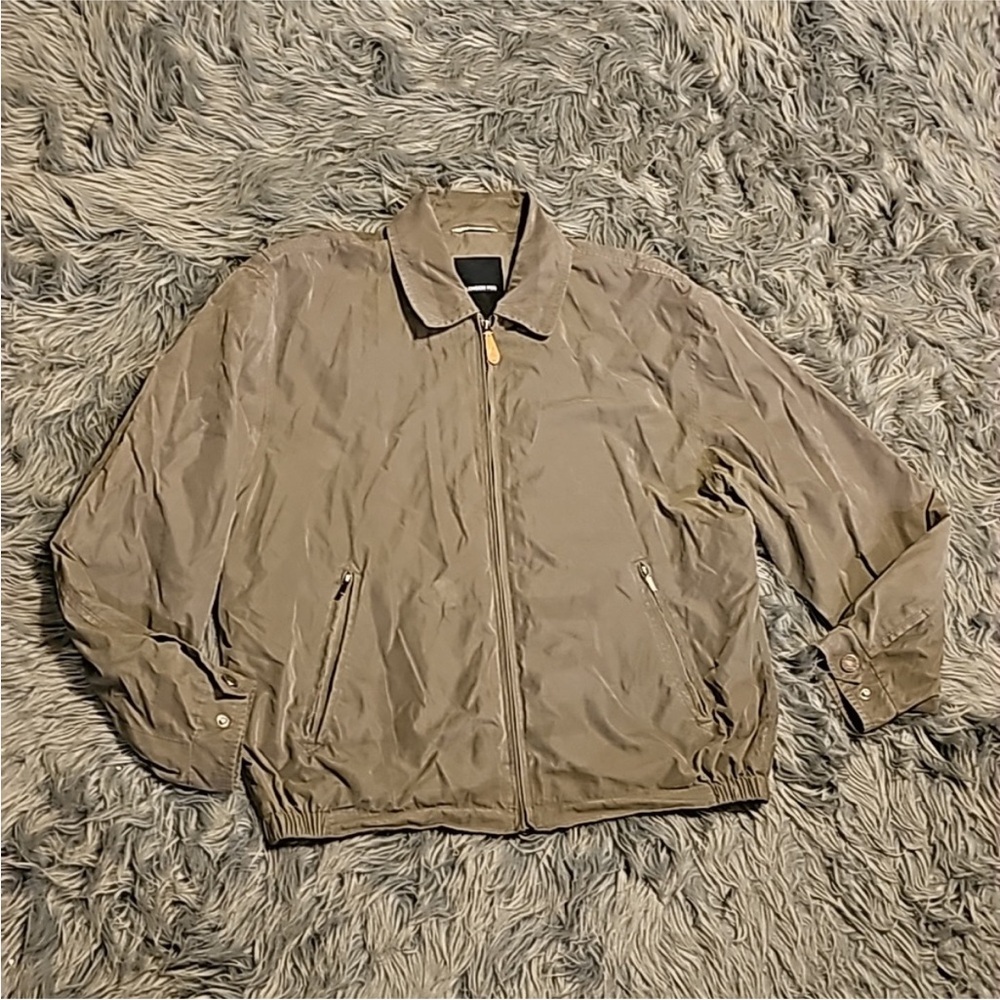 London Fog Men's Light Brown Jacket Size Large mint Condition